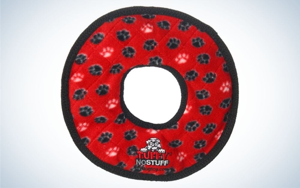 Tuff’s No Stuff Ultimate Ring Bone is the best Frisbee dog toy.