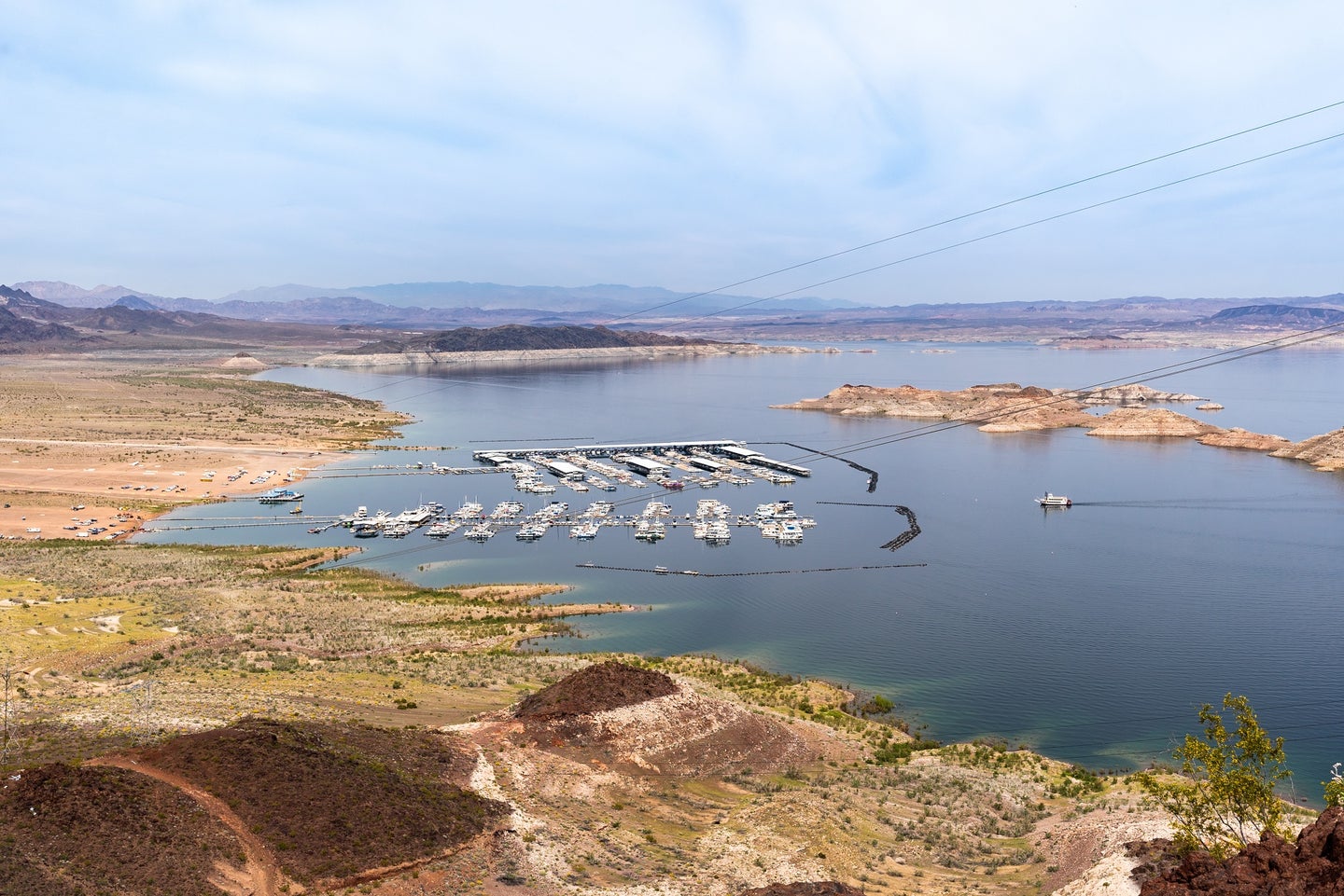 Lake Mead low water levels on the Colorado River