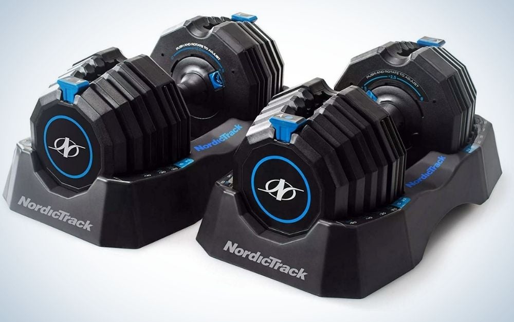 NordicTrack Speed Weights are the best overall adjustable dumbbells.
