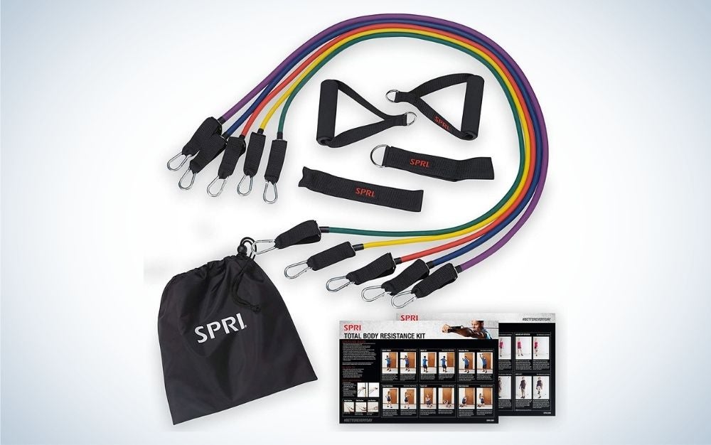 The SPRI Resistance Kit is the best resistance band kit.