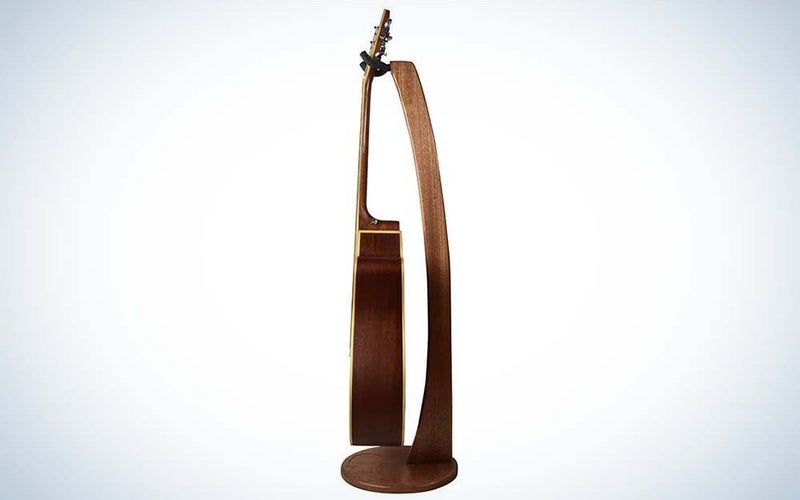 The Ruach Wooden Acoustic Electric Guitar Stand is the best guitar stand.