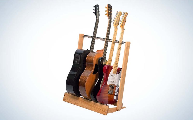 String Swing Guitar Stand is the best guitar stand for multiples.