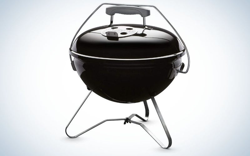The Weber Smokey Joe Premium us the best portable grill for chefs on a budget.