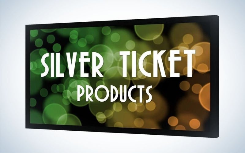 The Silver Ticket 100-Inch Projector Screen is the best projector screen for gamers.