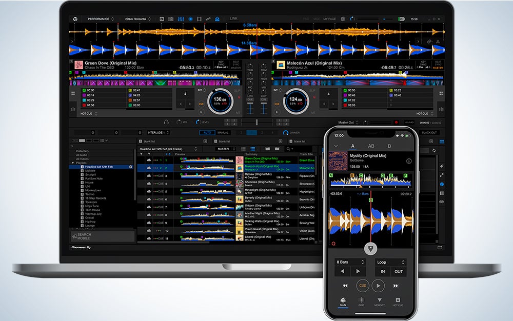 rekordbox is the best DJ software.