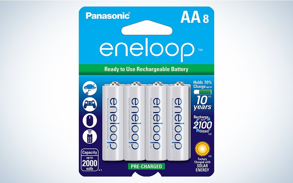 Panasonic eneloop rechargeable batteries product card