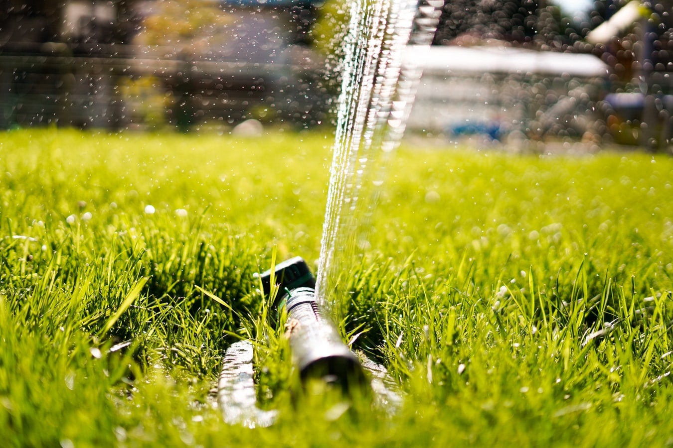 The best sprinkler system helps keep your grass healthy and green.