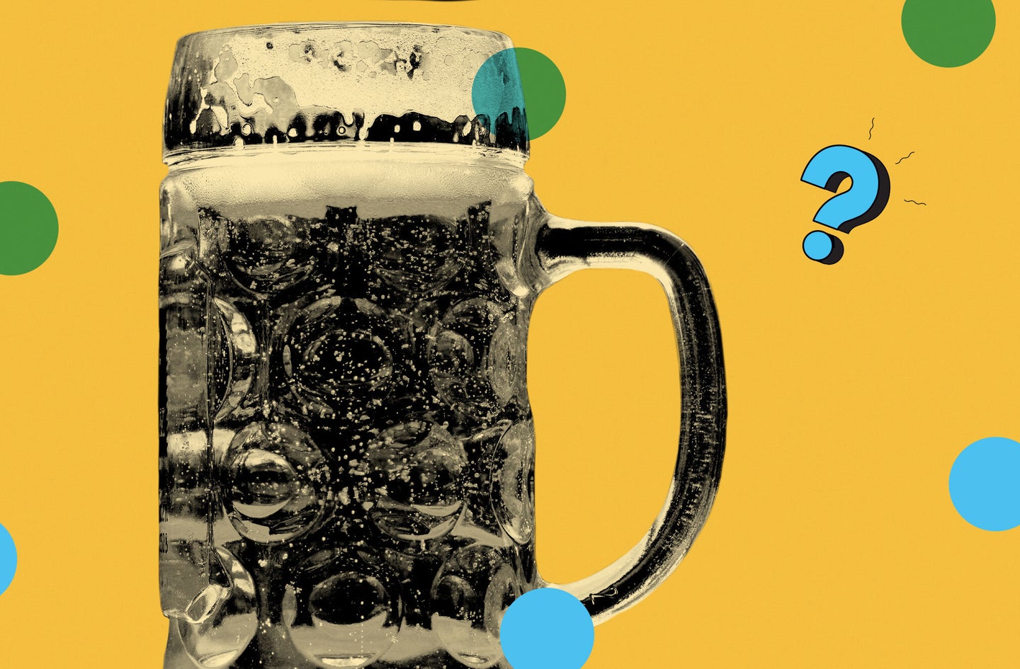 art illustration with a mug of beer