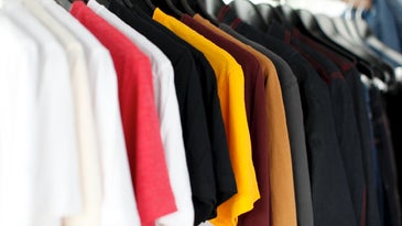 Colorful t-shirts made of soft bamboo