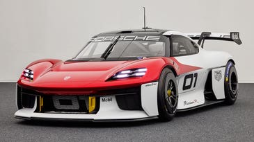 The Mission R is an electric Porsche race car meant for livestreaming