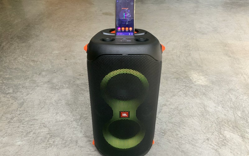 JBL PartyBox 110 with iPhone