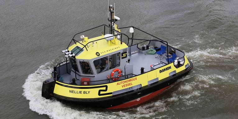 This smart tugboat is about to journey more than 1,000 miles, autonomously