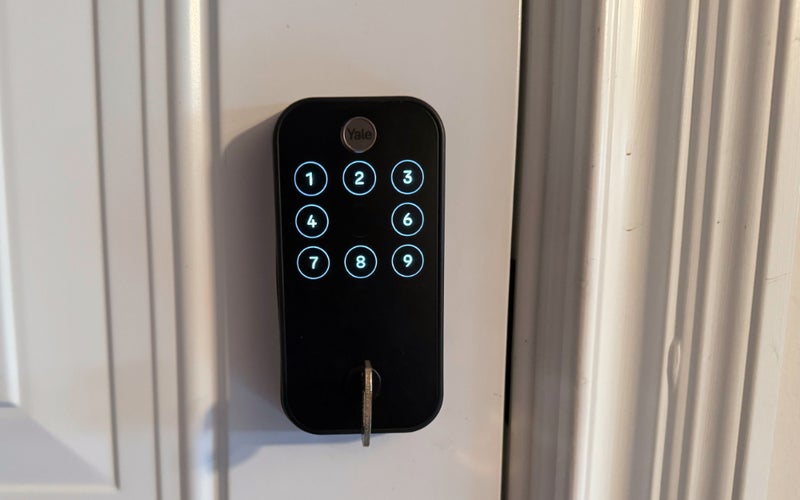 Yale Assure Lock 2 Touch with Wi-Fi on a door.