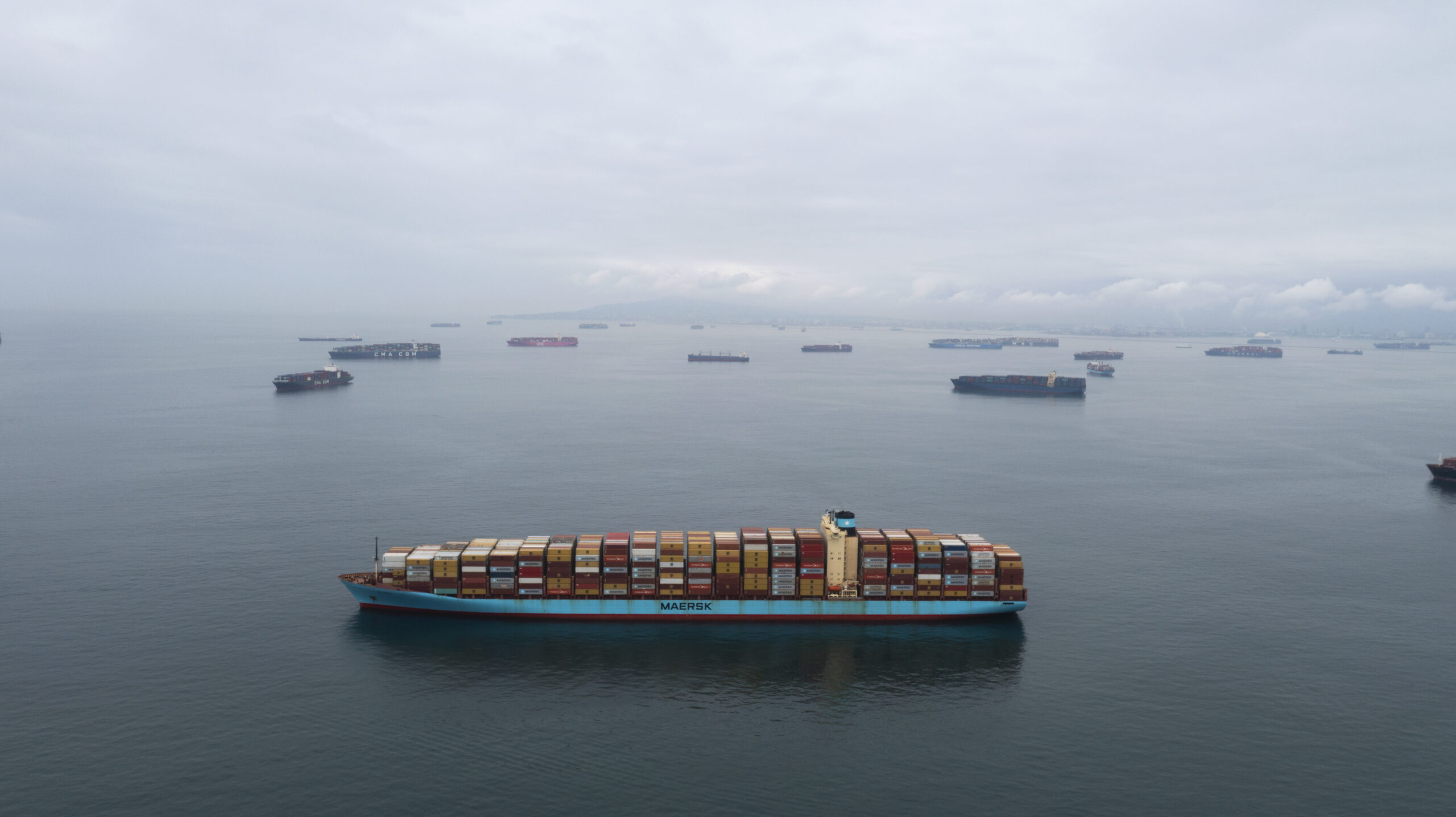 Why a record number of container ships are backed up off the coast of California