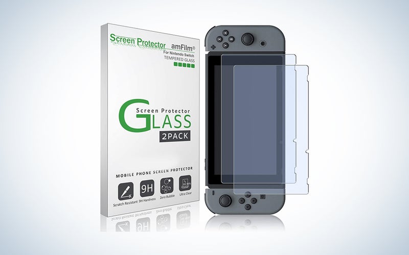 amfilm glass srcreen protector is our pick for best switch accessories.