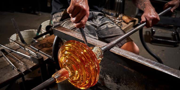 How glassblowers turn silica, soda ash, and lime into stunning works of art