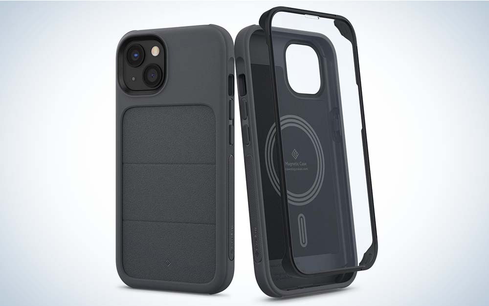 The Caseology Stratum is one of the best iPhone 13 cases because of its screen protector.