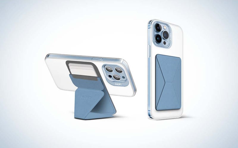 The Moft Case, Stand, and Wallet set is the best iPhone13 case for stands