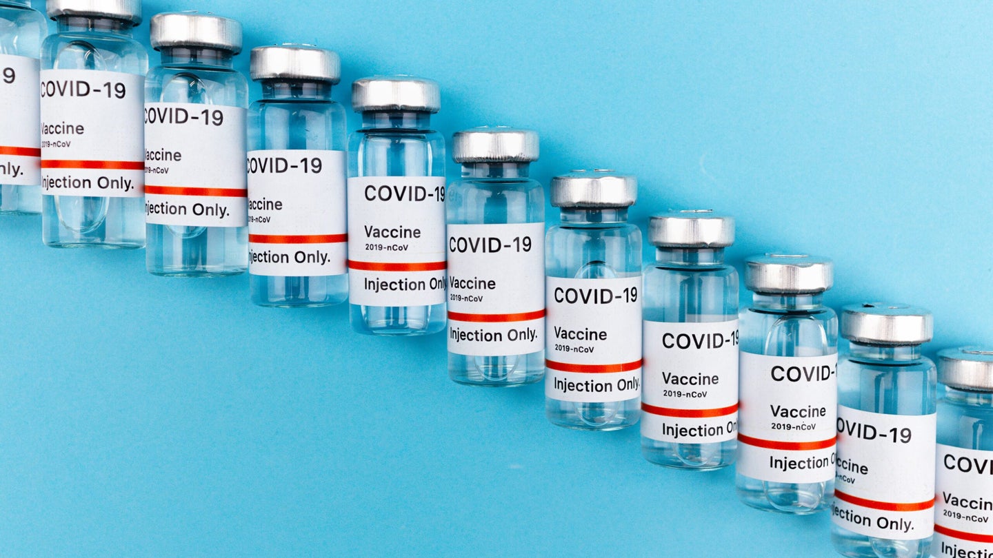 line of covid-19 vaccines