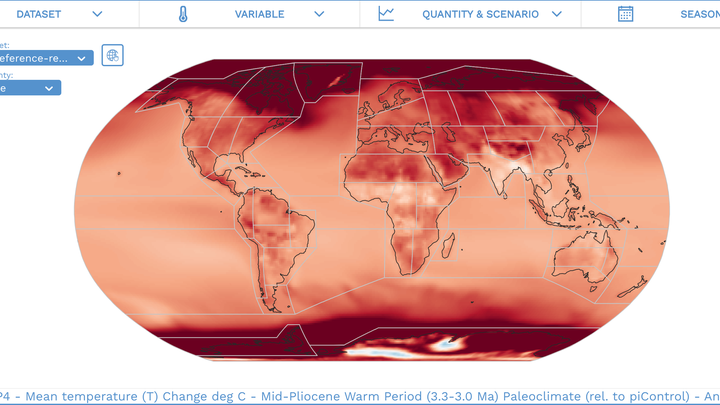 This interactive atlas lets you travel to the future, and past, of climate change