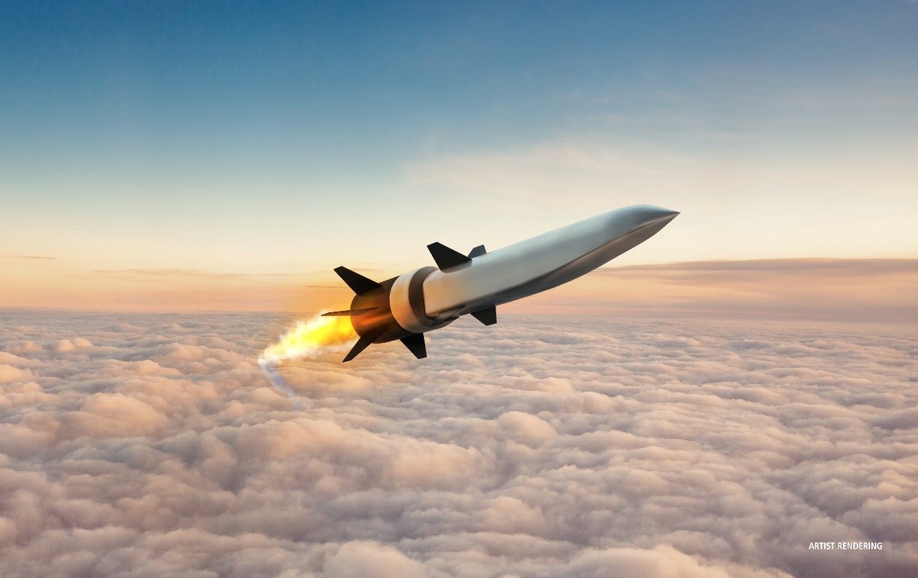 An artist's rendering of DARPA's Hypersonic Air-breathing Weapon Concept, or HAWC.