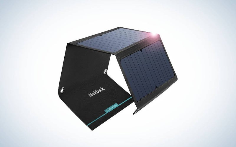 The Nekteck 21W Solar Charger are the best solar panels.