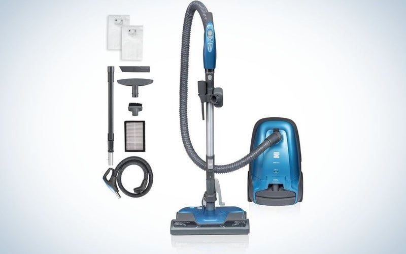 The Kenmore 400 Series Canister Vacuum is the best canister vacuum for multiple pets.
