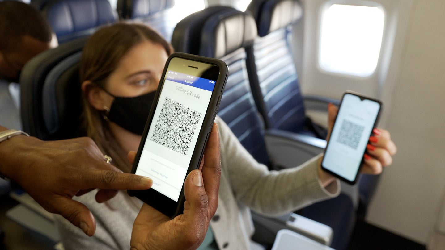 PayPal offers QR codes as payment on United flights.