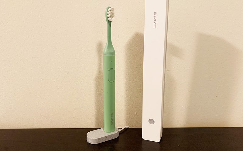 Suri makes the best electric toothbrush that's made with sustainable materials.