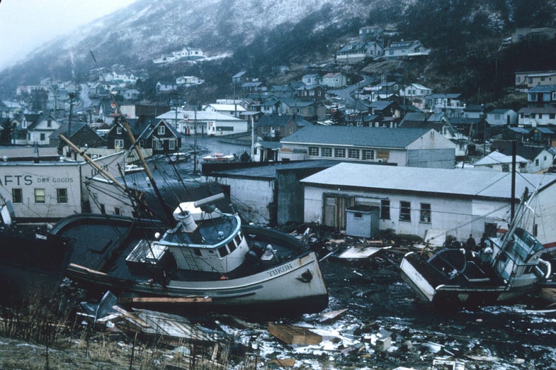 In 1964, the Good Friday earthquake and tsunami hit Alaska leaving serious damage. 