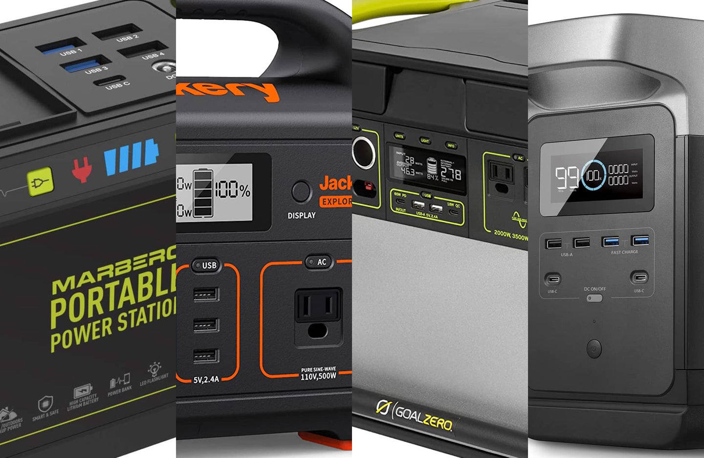 The best portable power stations on a white background