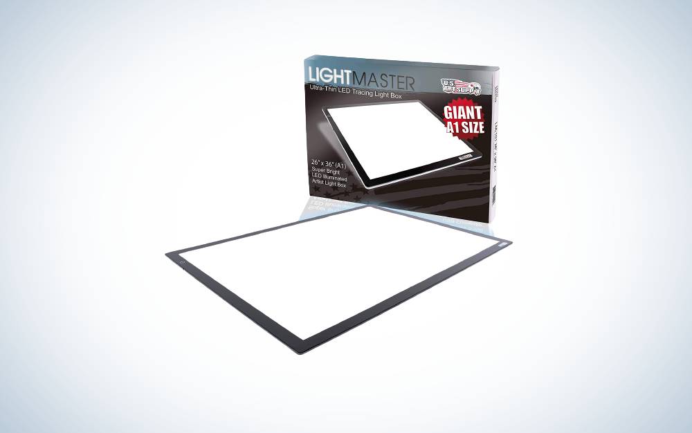 US Art Supply Lightmaster Giant is the best light box for quilting.