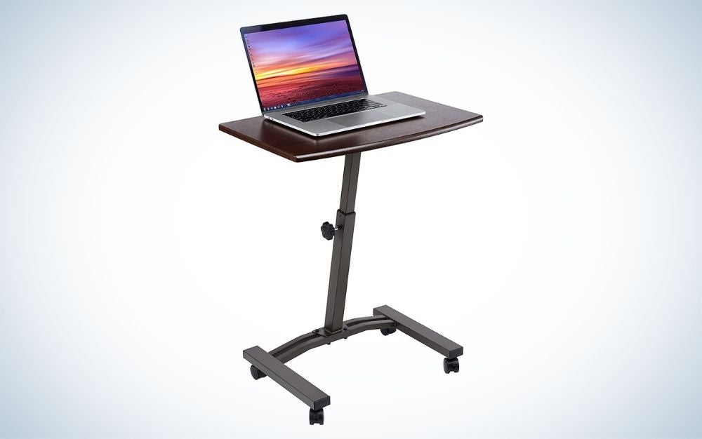 The Seville Classics Height-Adjustable desk is the best laptop desk.