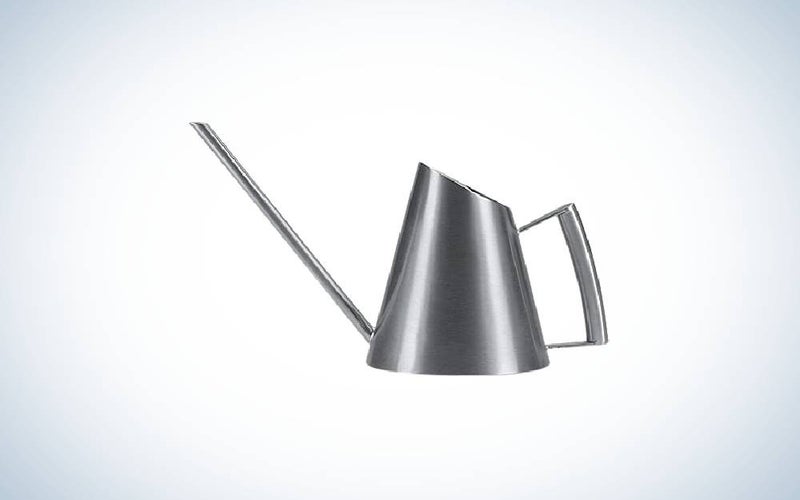 The Fasmov 13.5 Oz Stainless Steel Watering Can is best watering can for succulents.