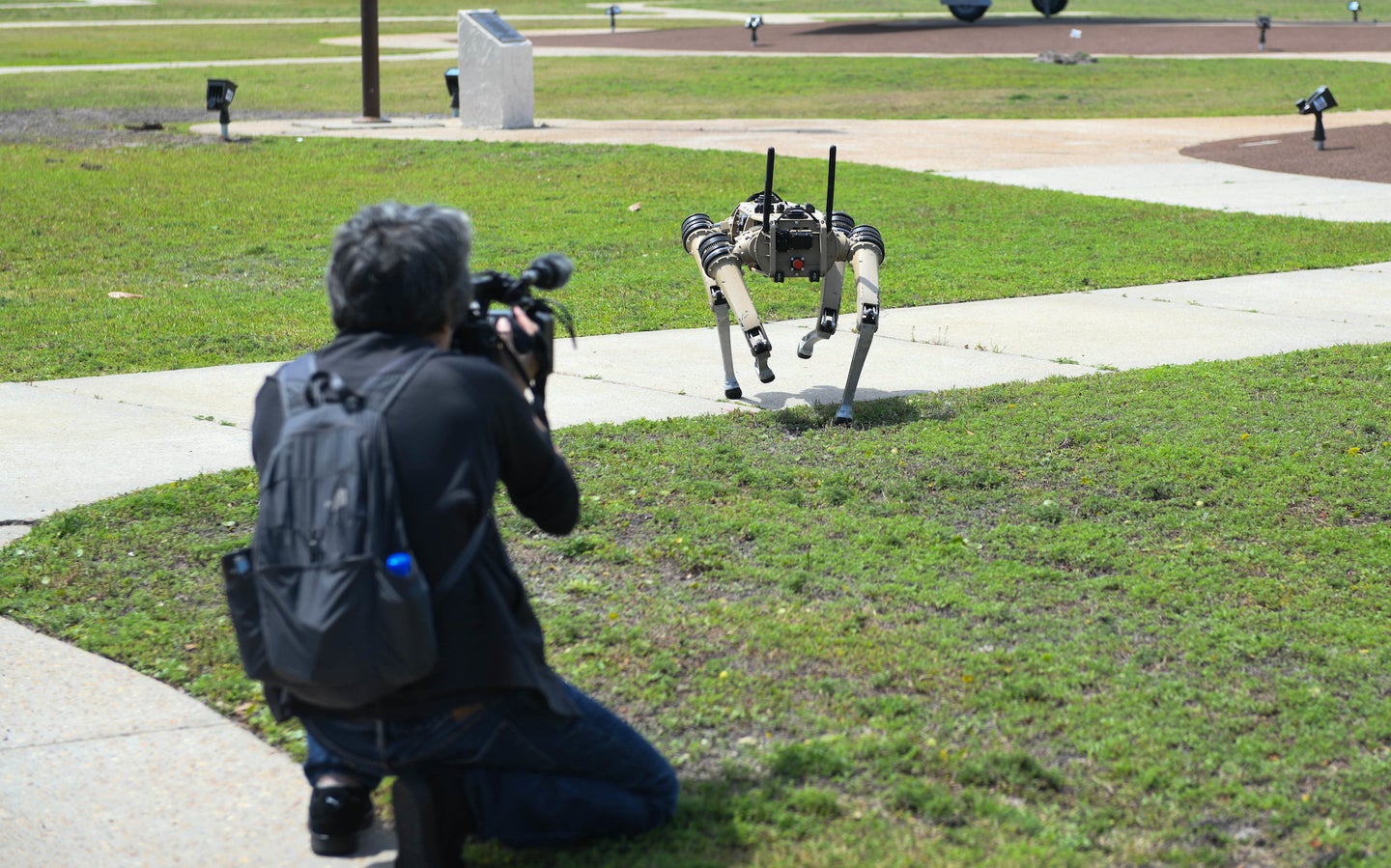 A Ghost Robotics machine at Tyndall Air Force Base in April, 2021. 