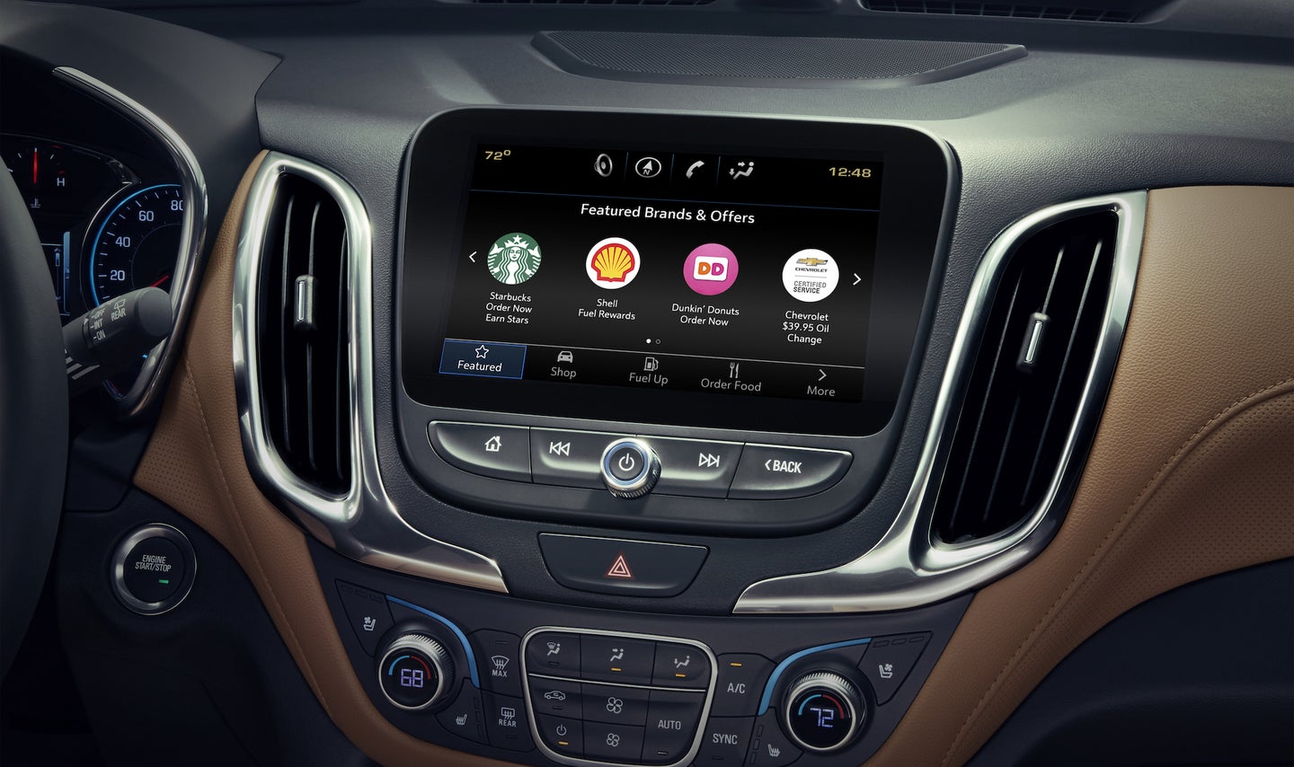 Ordering coffee from your car's infotainment screen is of questionable utility when you could just use your phone