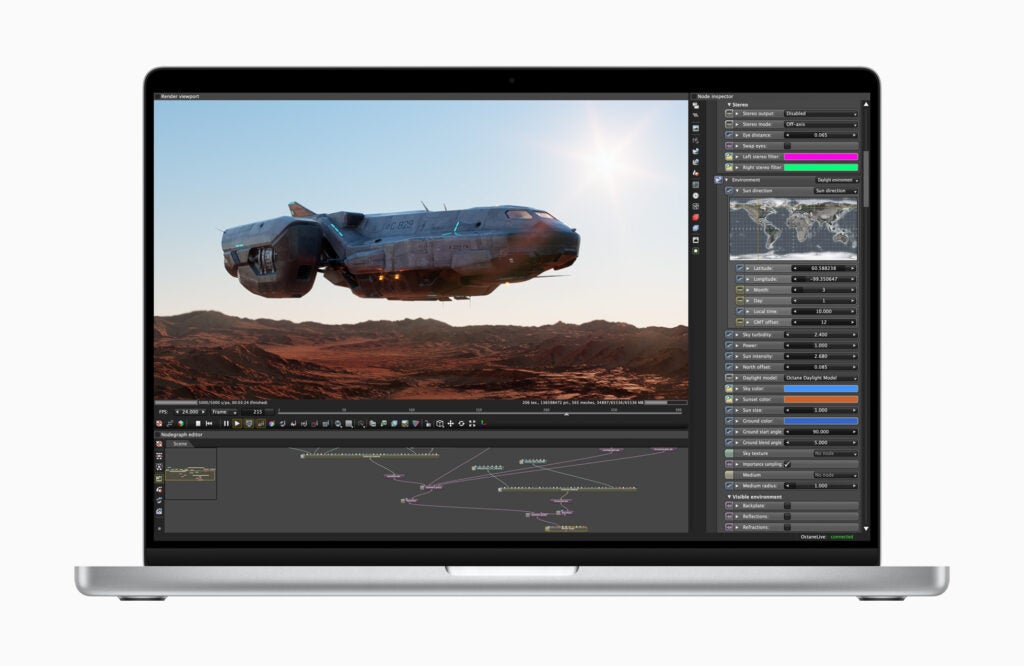 Apple MacBook Pro 2021 editing