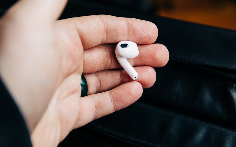 AirPods 3 earbud in a hand
