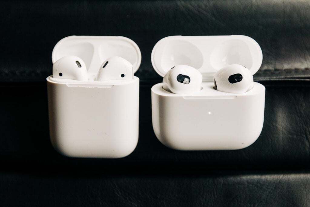 AirPods 3 case compared to AirPods 2 case