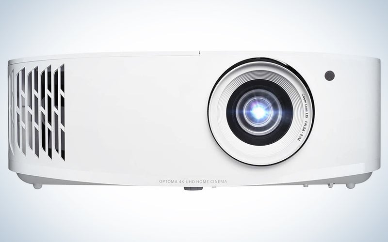 The Optoma UHD38 is the best home theater projector for gaming.