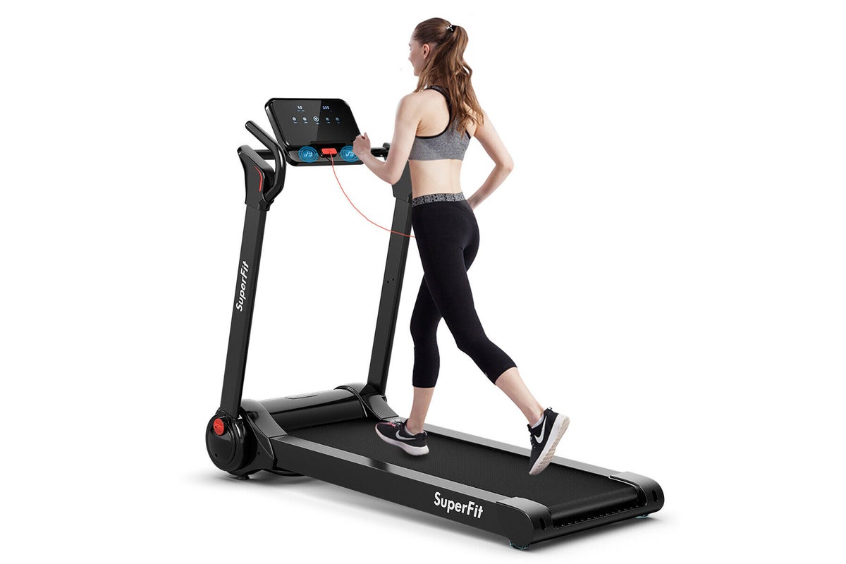This SuperFit treadmill with built-in Bluetooth speaker is over 50 percent off this week
