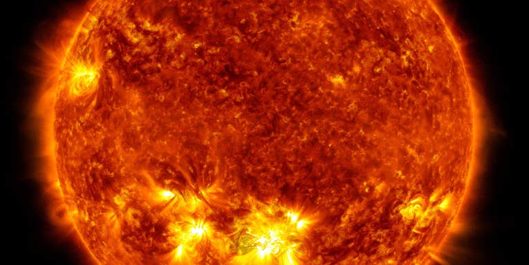 NASA images show the sun has had a rough week
