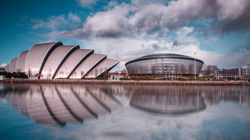 Glasgow, Scotland skyline during COP26
