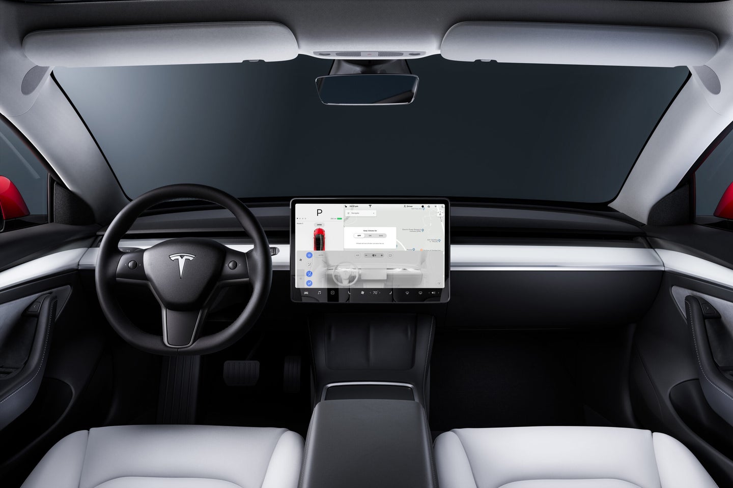 Tesla model 3 self driving