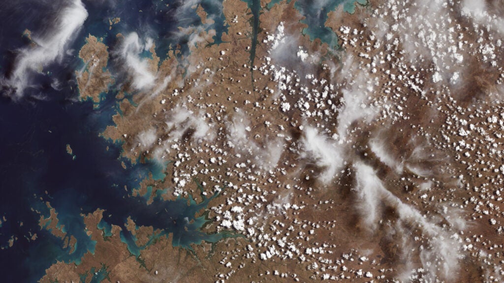 Australia's sandstone coast seen from a Landsat satellite