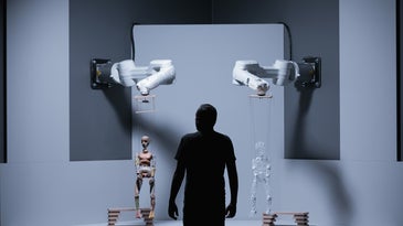 robot arms with marionettes