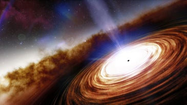 J0313-1806 quasar black hole rendition