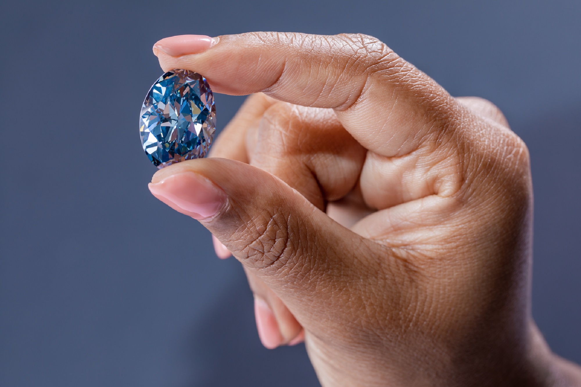 This rare blue diamond is practically a miracle of nature