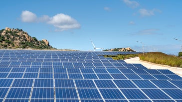 Solar panel farm to represent carbon markets