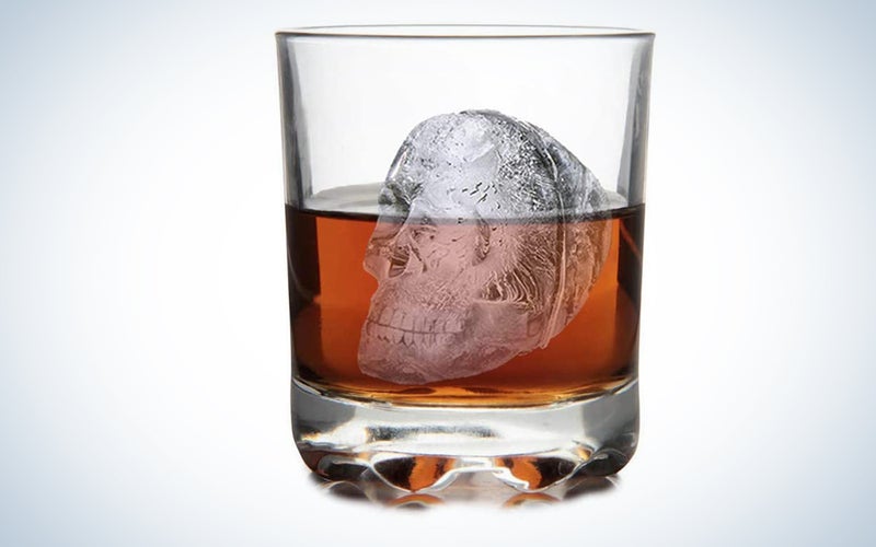 3D skull ice cube mold product image